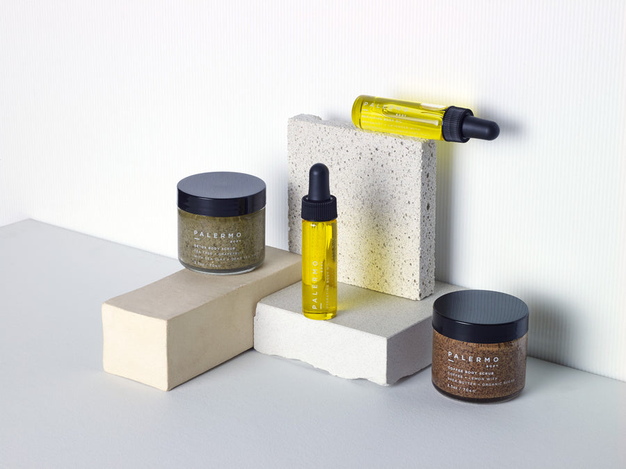 Body Oil & Body Scrubs Gift Set 