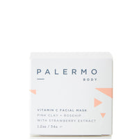 Vitamin C Facial Mask - Pink Clay + Rosehip with Strawberry Extract by Palermo Body