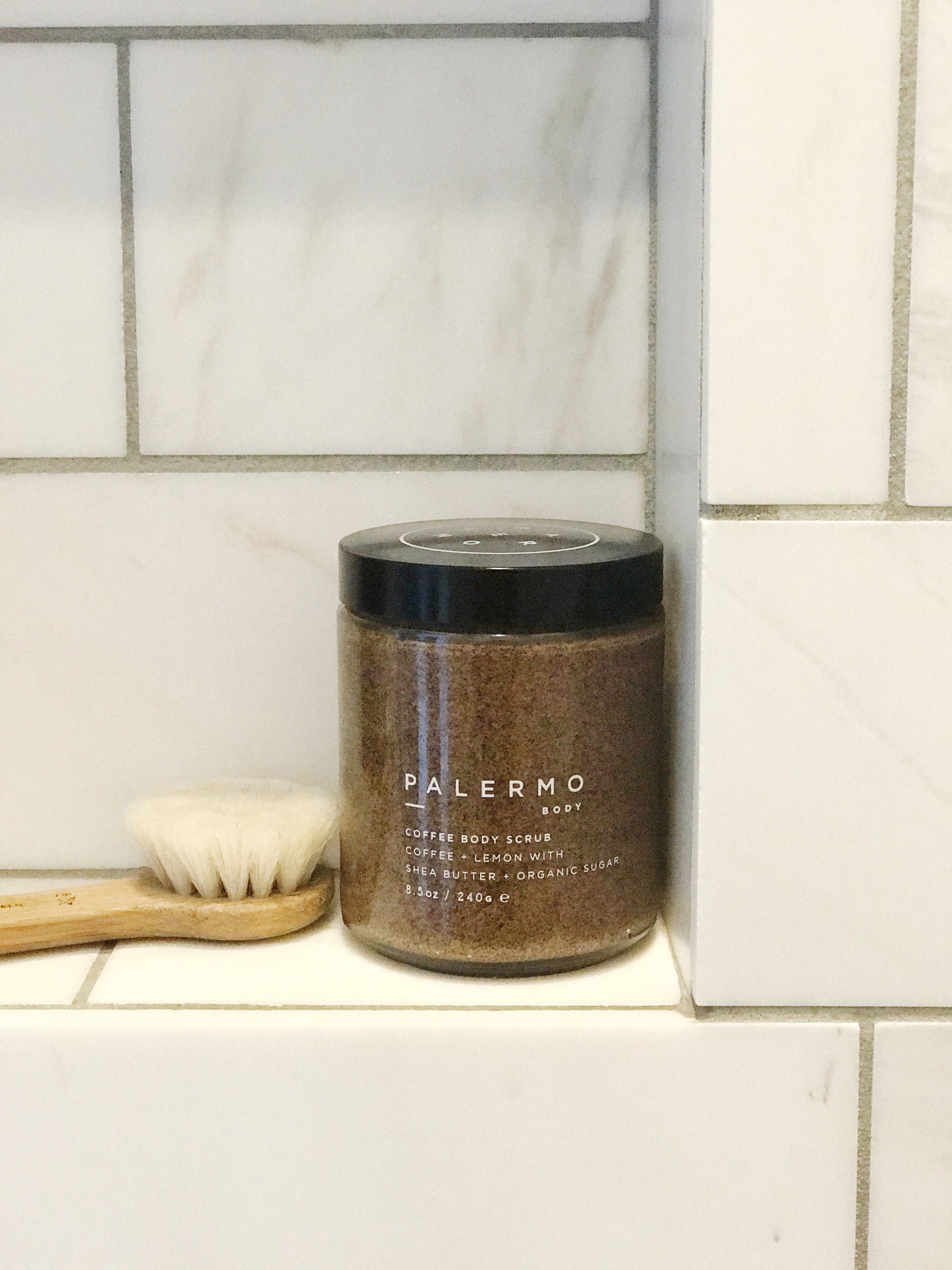 Coffee Body Scrub w/ Shea Butter + Lemon Palermo Body