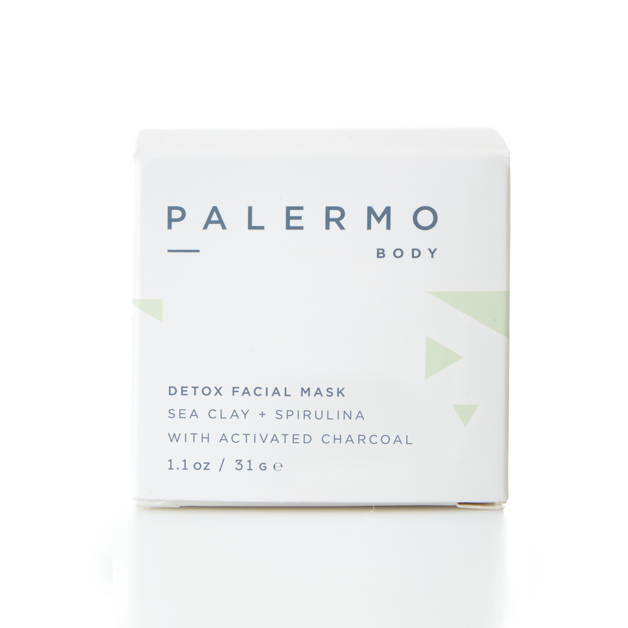 Detox Facial Mask - Sea Clay + Spirulina with Activated Charcoal