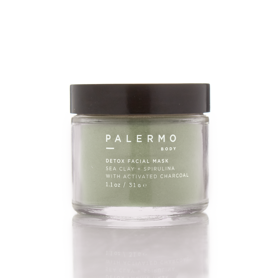 Detox Facial Mask - Sea Clay + Spirulina with Activated Charcoal